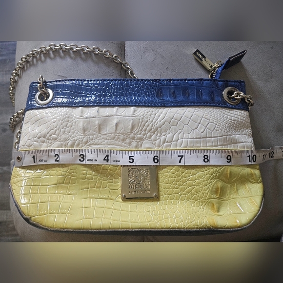 🧡💜💛Anne klein purse handbag Cocodrilo Simulation Skin ❤️🧡💜 - Picture 2 of 16